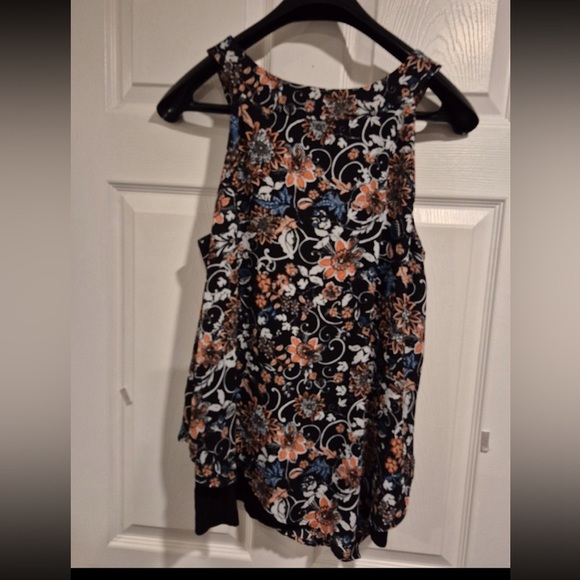 AB Studio Floral Blouse Size Large - Picture 4 of 4